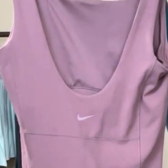 Nike WOMENS ZENVY DRI-FIT SHORTs BODY SUIT one piece romper purple - Picture 2 of 5
